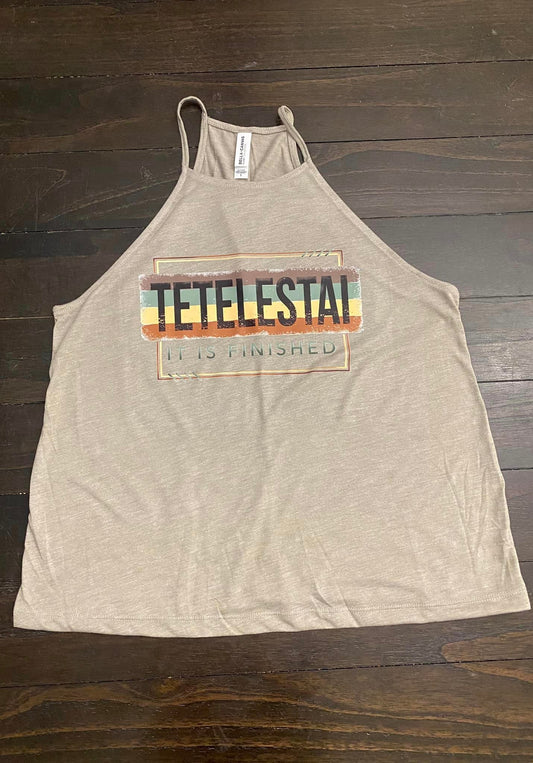 Tetelestai Ladies High Neck Tank