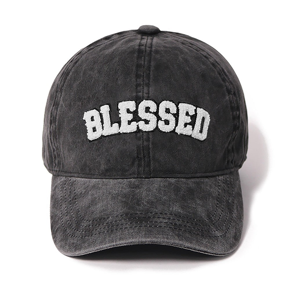 "Blessed" Baseball Cap - Black