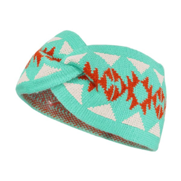 Aztec Knit Headwrap