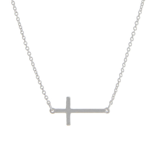 East West Cross Necklace